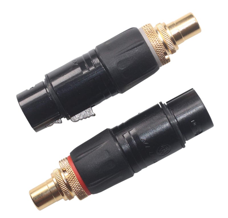 ANTOP ANTENNA KK MA-ZA 3pin XLR Female to RCA Female Adapter, XLR to RCA Converter Gender Changer Audio Coupler Connector. MA-ZA (4 Pack) - Image 1